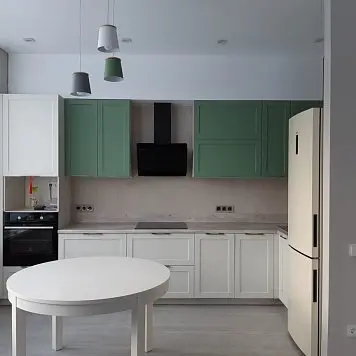Зеленый цвет в кухонном интерьере 350 Зеленый цвет в кухонном интерьере 350 фото №1