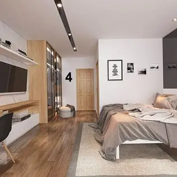 Спальное место и тумба под ТВ Спальное место и тумба под ТВ mebel-dlya-gostinits-4