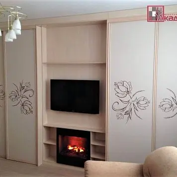 Анонс Шкафы купе в гостиной 028 gostinaya-028