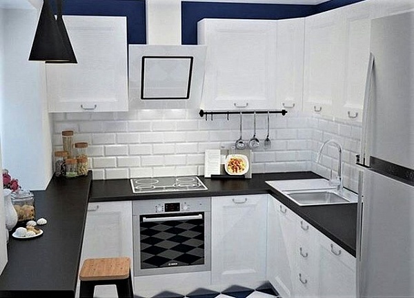 Кухня белого цвета 040